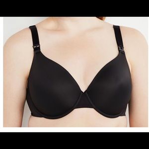 Black underwire nursing bra 42DD